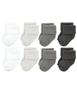 Baby Boys Hudson Unisex Plush Terry 8-Pair Socks