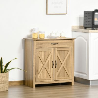 32" Modern Farm Style Sideboard Storage Buffet Server Cabinet Organizer