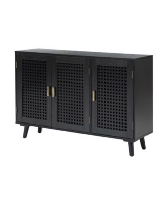 Gius Contemporary Accent Cabine with Beech Wood Doors