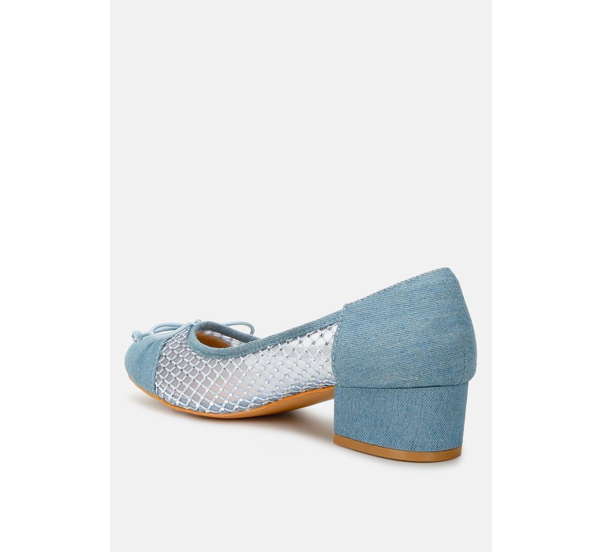 London Rag Tudum Rhinestone DetailBallerinas - Denim