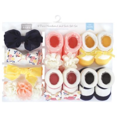 Girls 8Pc Headband and Socks Set