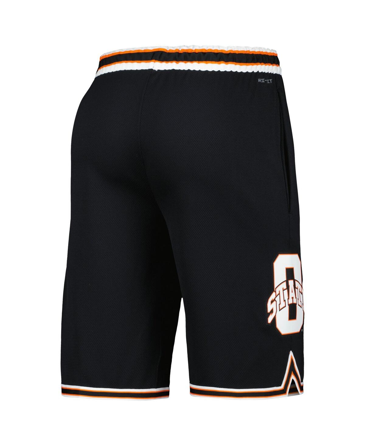 NIKE MEN'S BLACK OKLAHOMA STATE COWBOYS RETRO REPLICA BASKETBALL SHORTS 