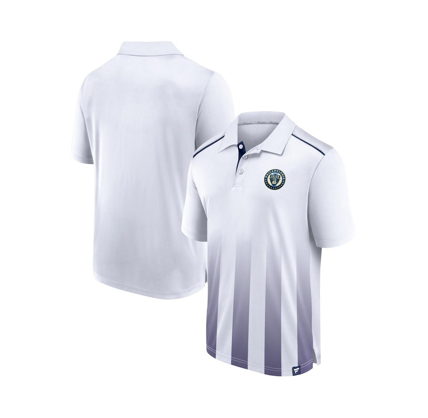 Men's White Philadelphia Union Line Up Fade Polo