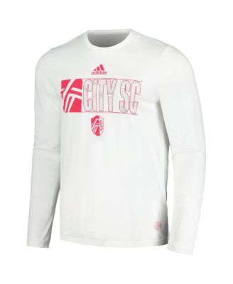 Men's White St. Louis City SC 2024 Jersey Hook AEROREADY Long Sleeve T-Shirt