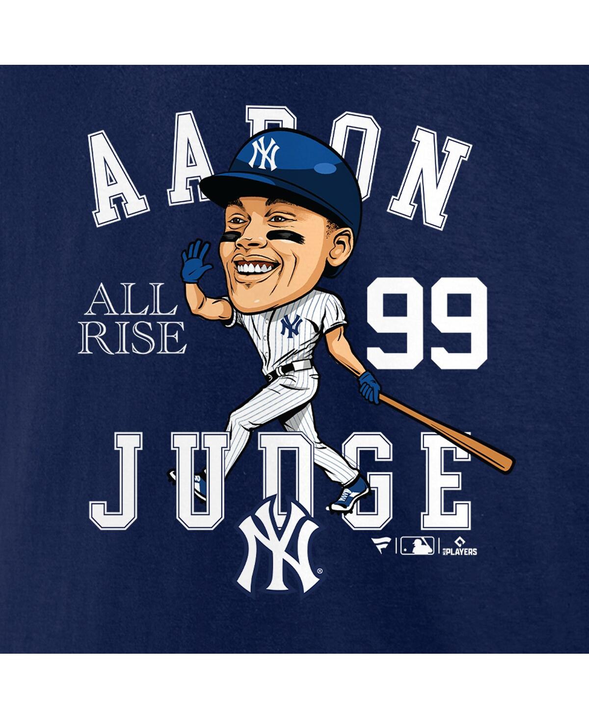 Fanatics Men's Aaron Judge Navy New York Yankees Hometown Caricature T-shirt In Navy