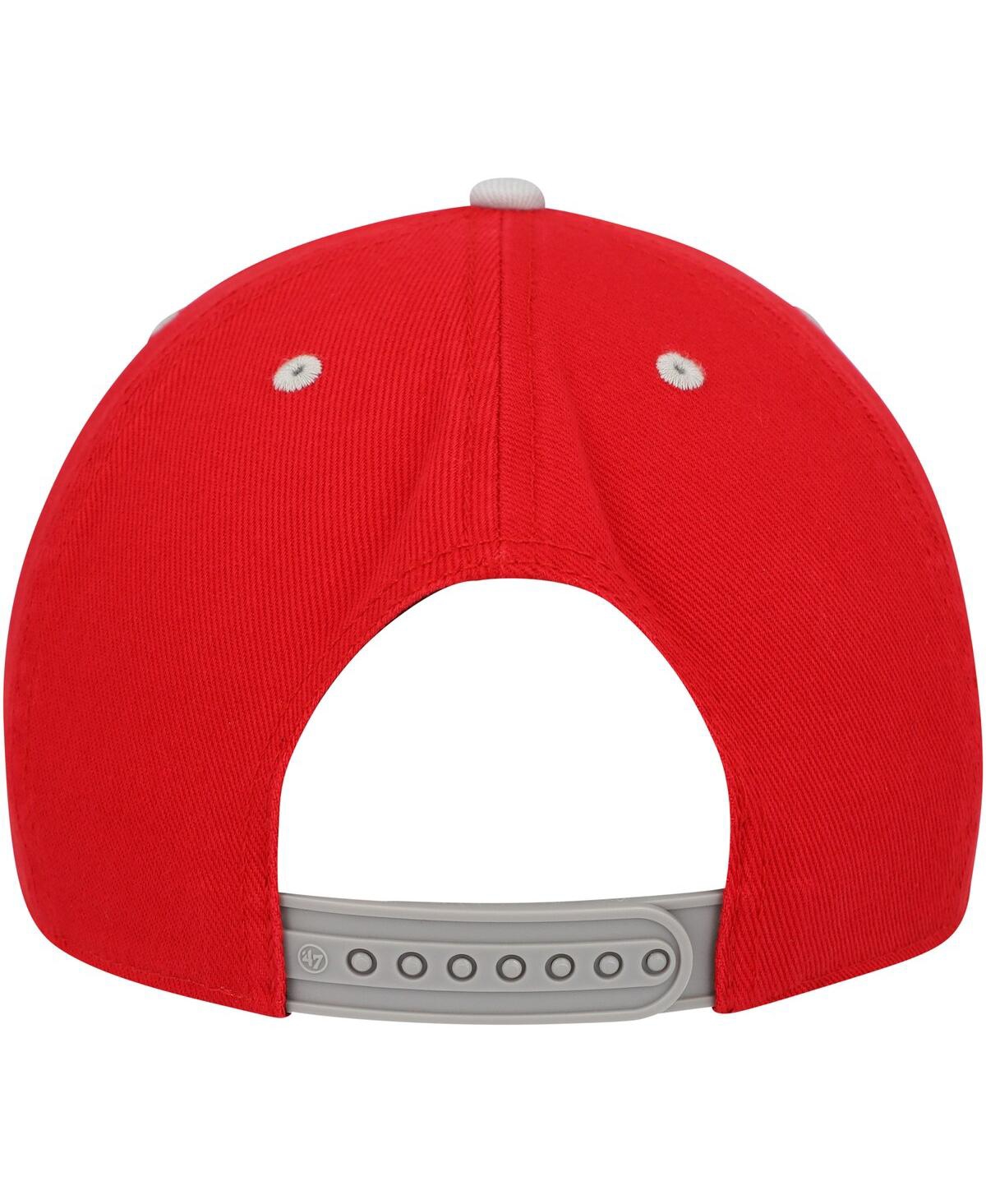 '47 Brand Men'sOhio State Buckeyes Double Header Hitch Adjustable Hat - Scarlet