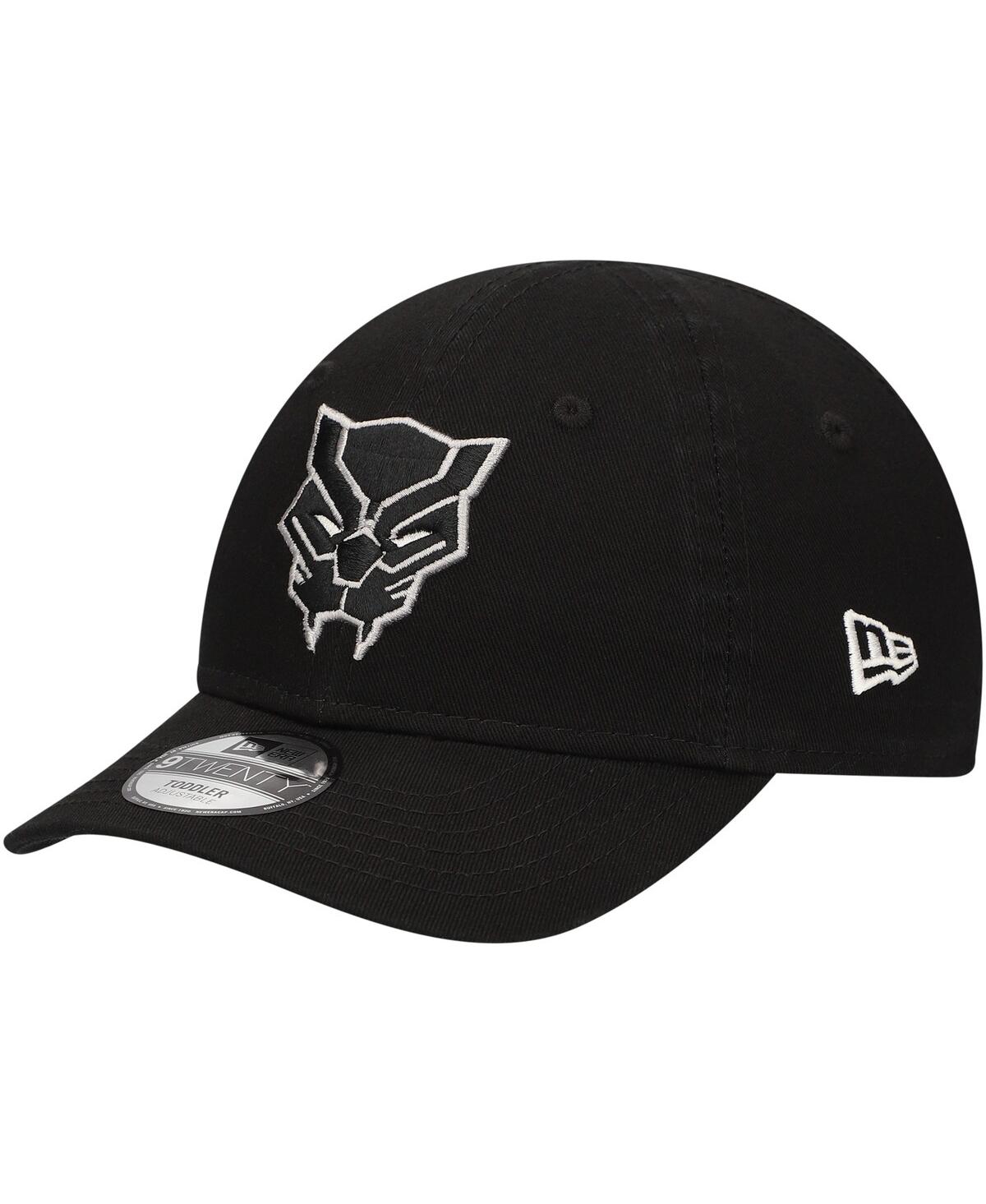 New Era Toddler Black Black Panther 9twenty Adjustable Hat In Black
