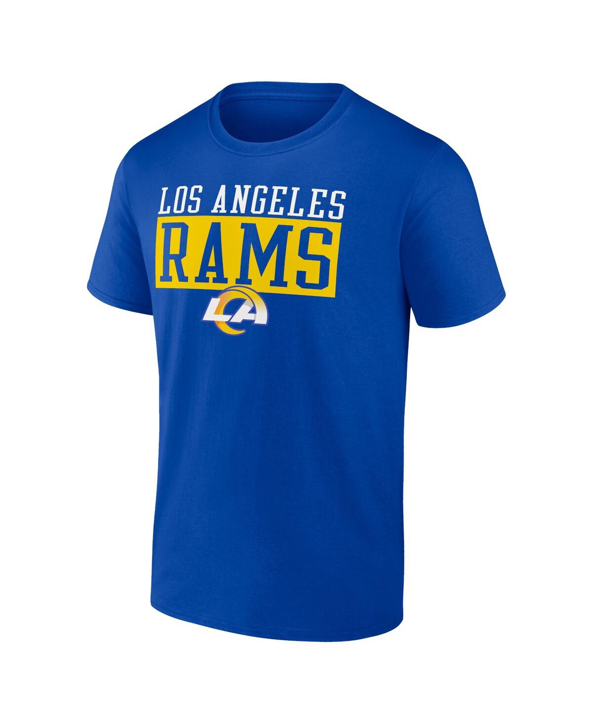 Fanatics Men'sLos Angeles Rams Head to Beat T-Shirt - Royal