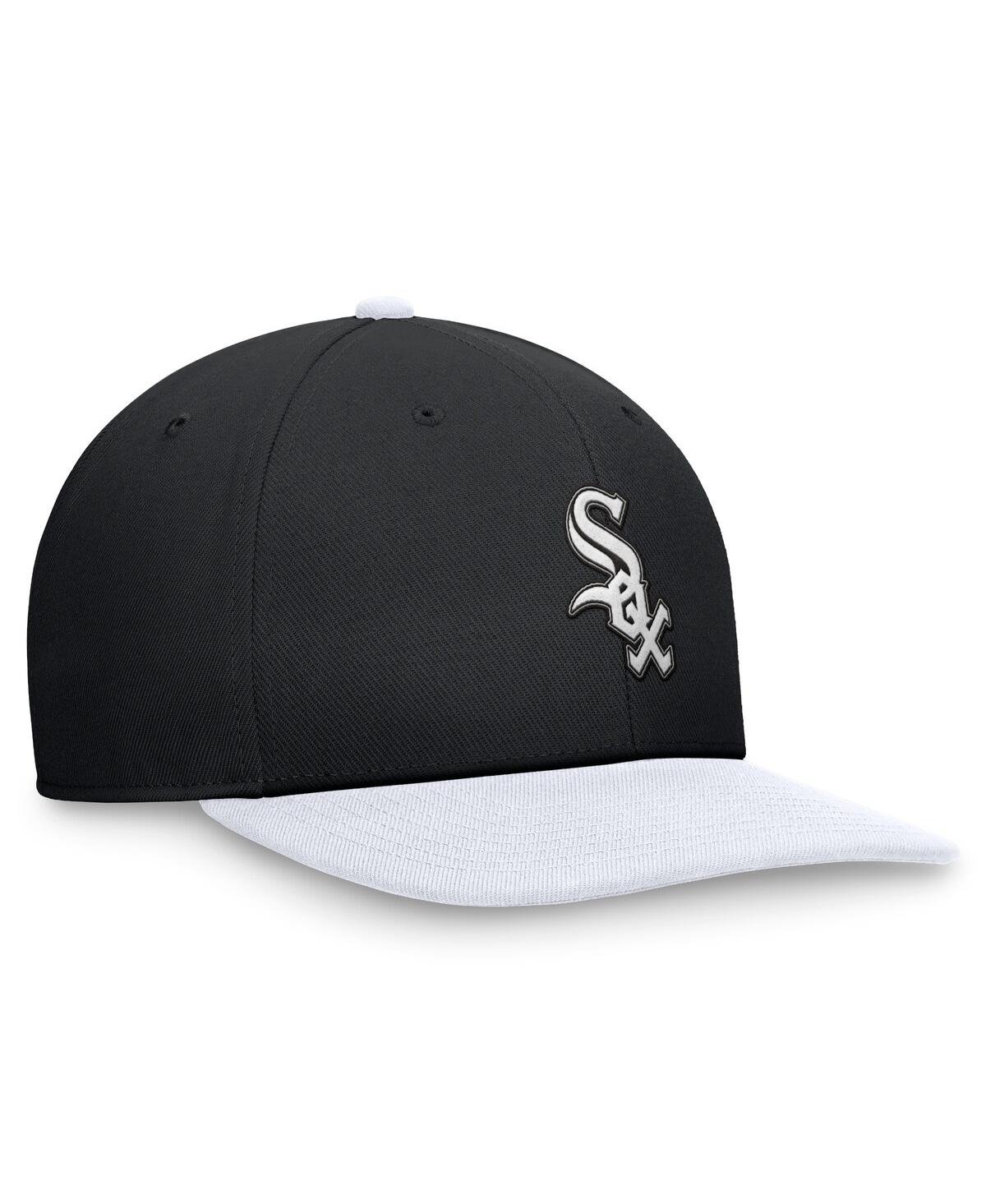 Nike Men's Black/white Chicago White Sox Evergreen Two-tone Snapback Hat In Black,white