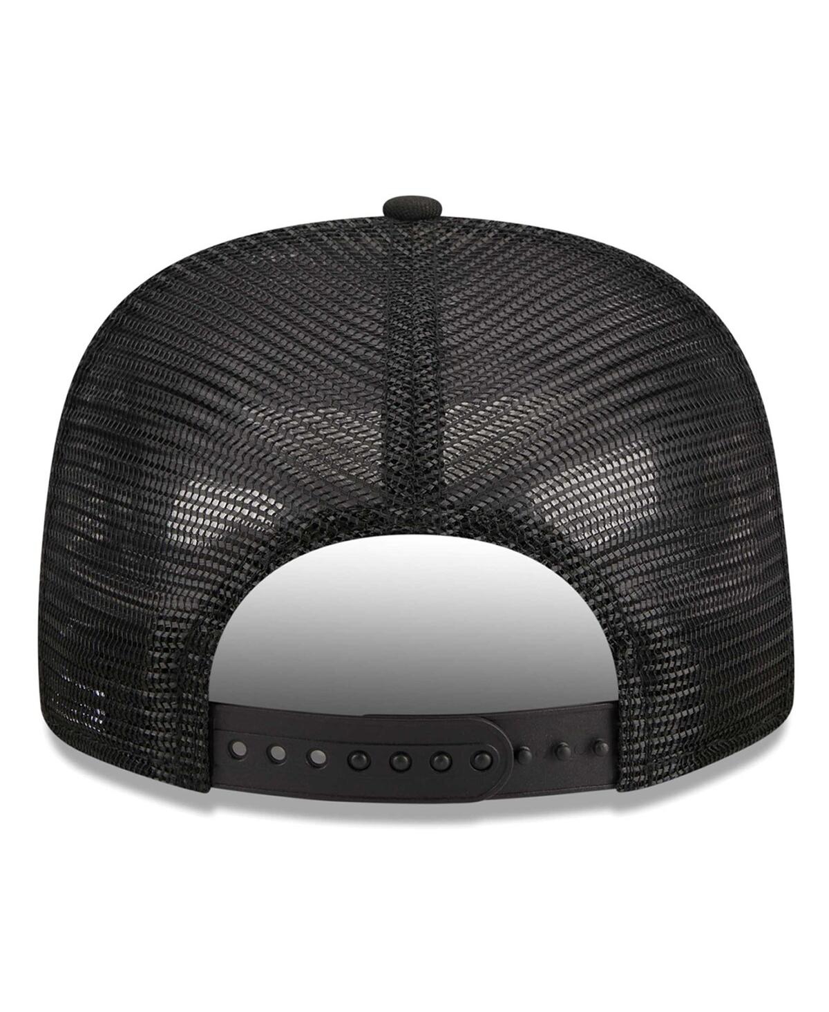 NEW ERA MEN'S BLACK TORONTO BLUE JAYS STREET TEAM A-FRAME TRUCKER 9FIFTY SNAPBACK HAT 