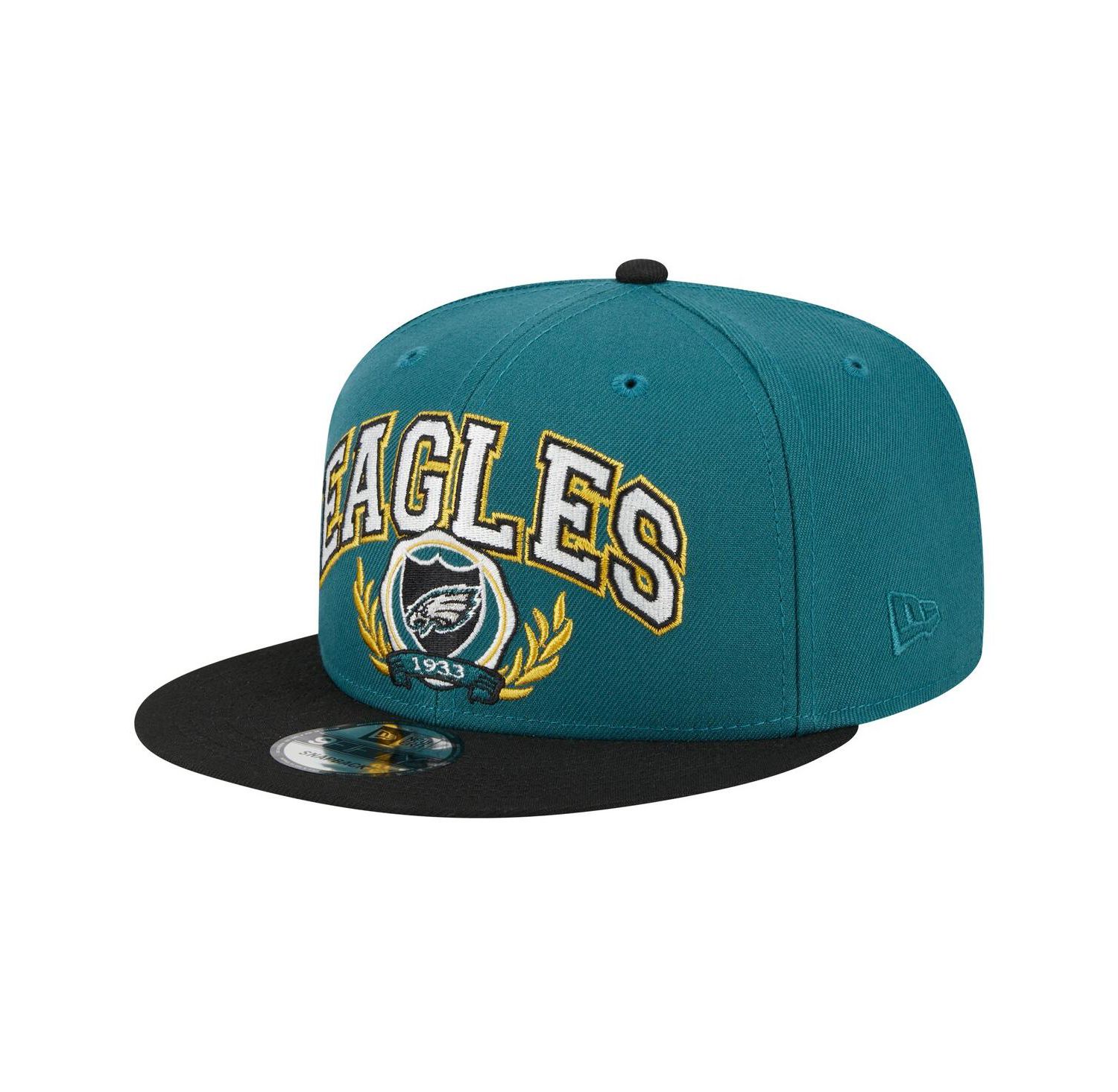 Men's Midnight Green/Black Philadelphia Eagles Team Establish 9FIFTY Snapback Hat