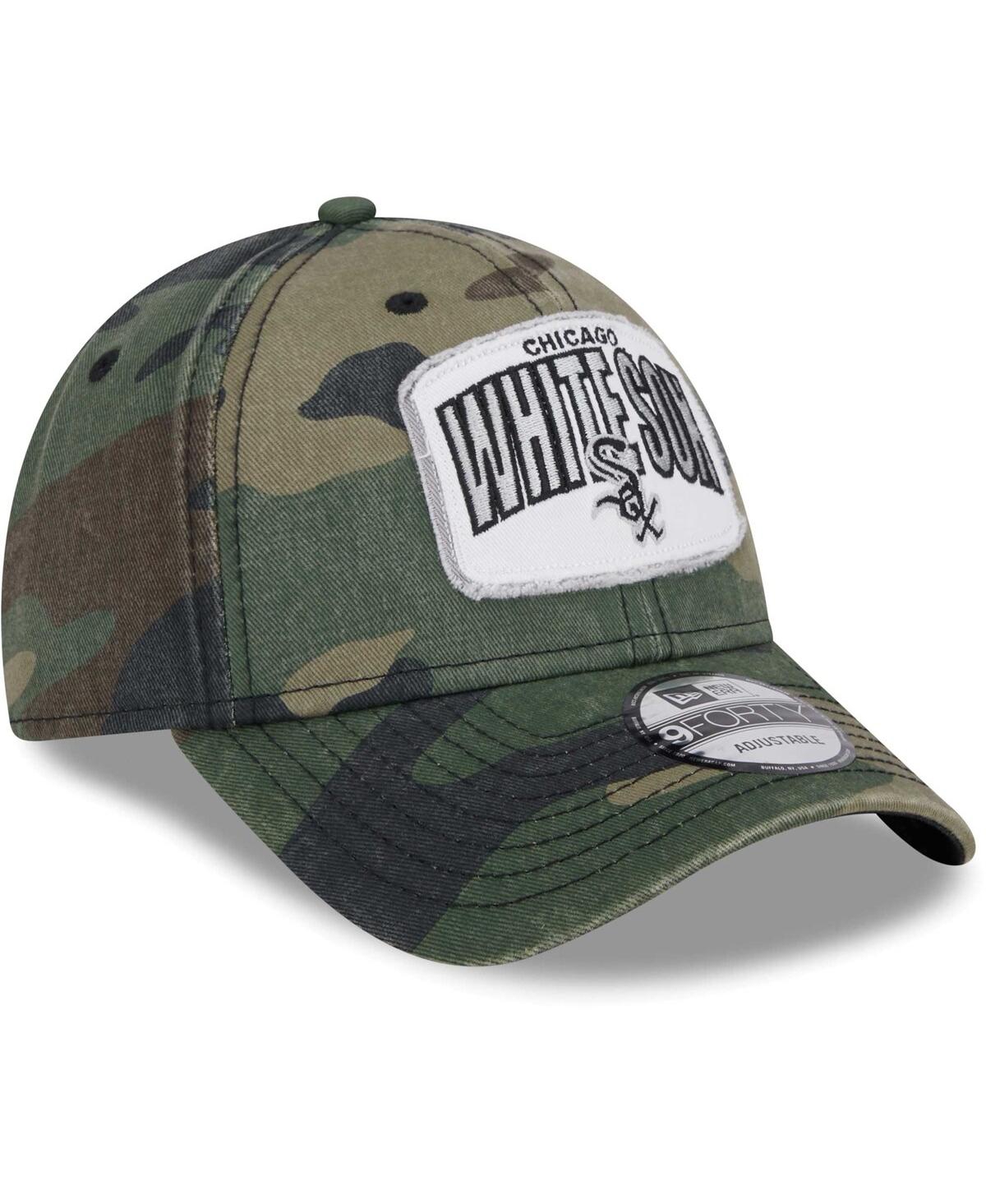 New Era Men's Camo Chicago White Sox Gameday 9forty Adjustable Hat In Camo