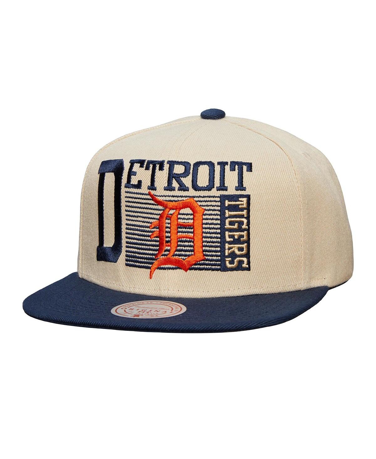 Mitchell & Ness Men's Cream Detroit Tigers Cooperstown Collection Speed Zone Snapback Hat In Cream