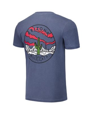 Men's and Women's Navy Arizona Wildcats Scenic Comfort Colors T-Shirt