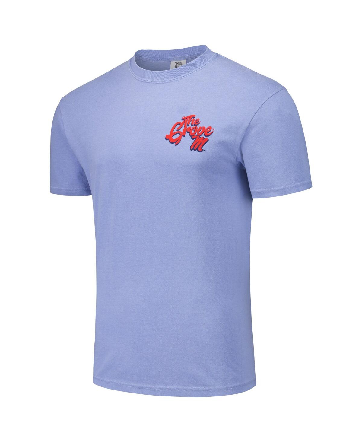 Image One Men's And Women's Light Blue Ole Miss Rebels Hyper Local Chandelier Script T-shirt In Light Blue