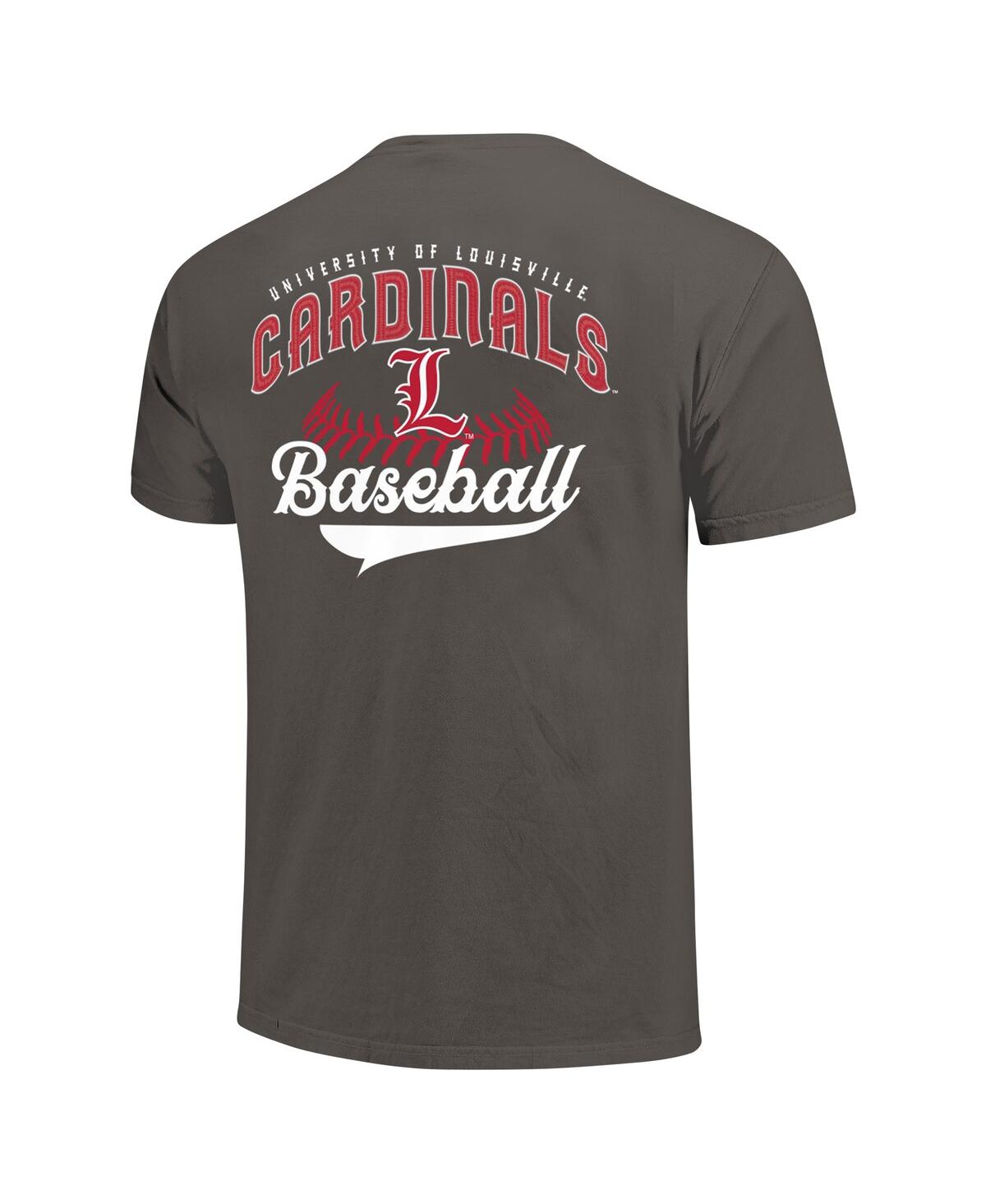 Image One Men'sLouisville Cardinals Baseball Comfort Colors T-Shirt - Graphite