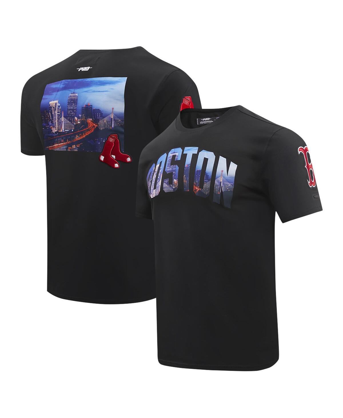 Men's Black Boston Red Sox Cityscape T-Shirt - Black