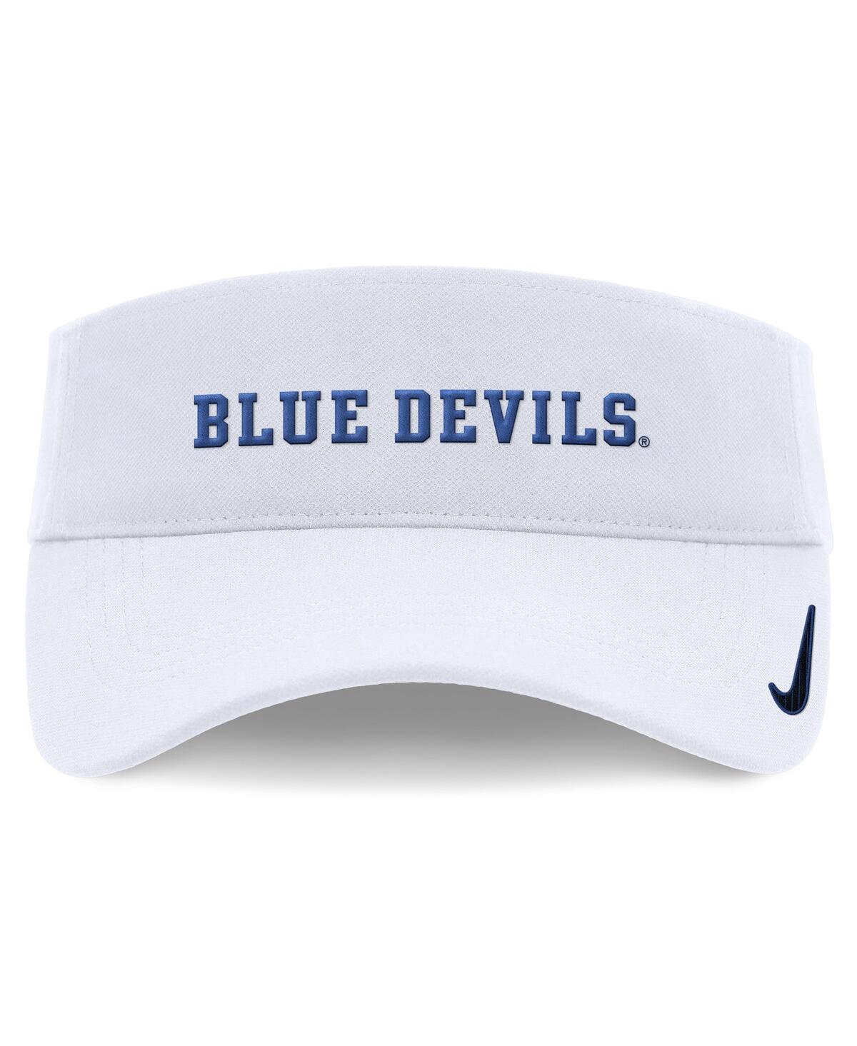 Nike Men's and Women'sDuke Blue Devils 2024 Sideline Fit Ace Visor - White