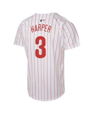 Big Boys and Girls Bryce Harper White Philadelphia Phillies Home Game Player Jersey