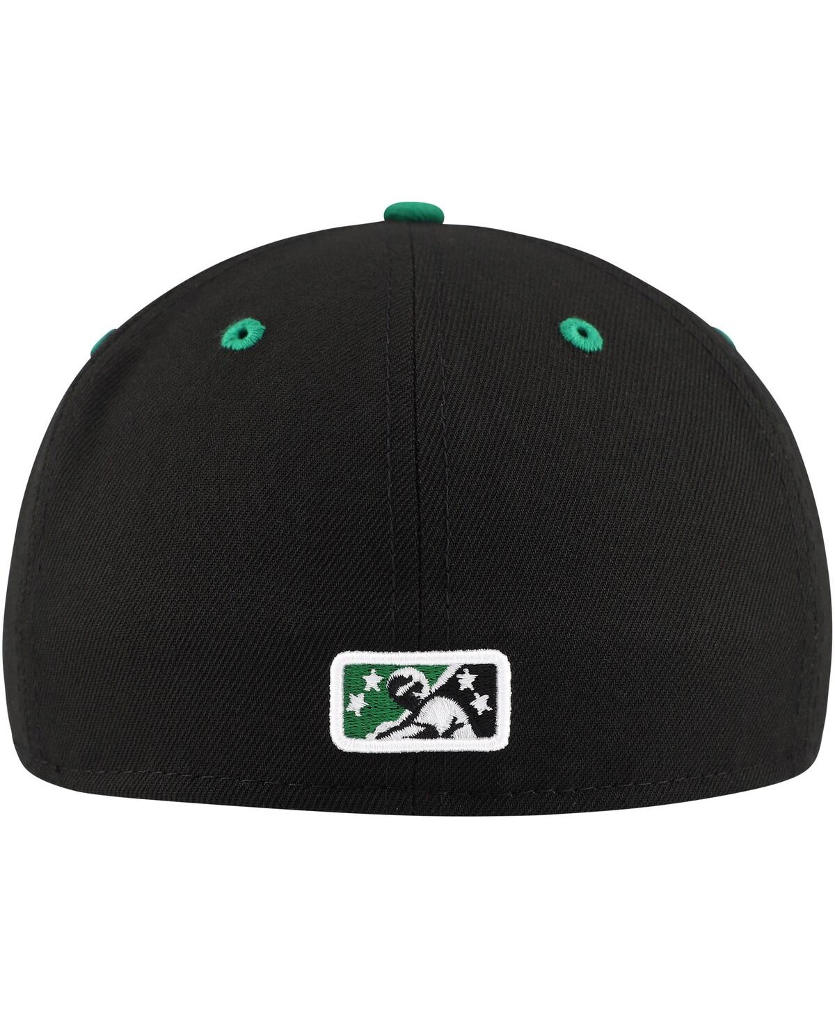 New Era Men'sGreensboro Grasshoppers Authentic Collection 59FIFTY Fitted Hat - Black