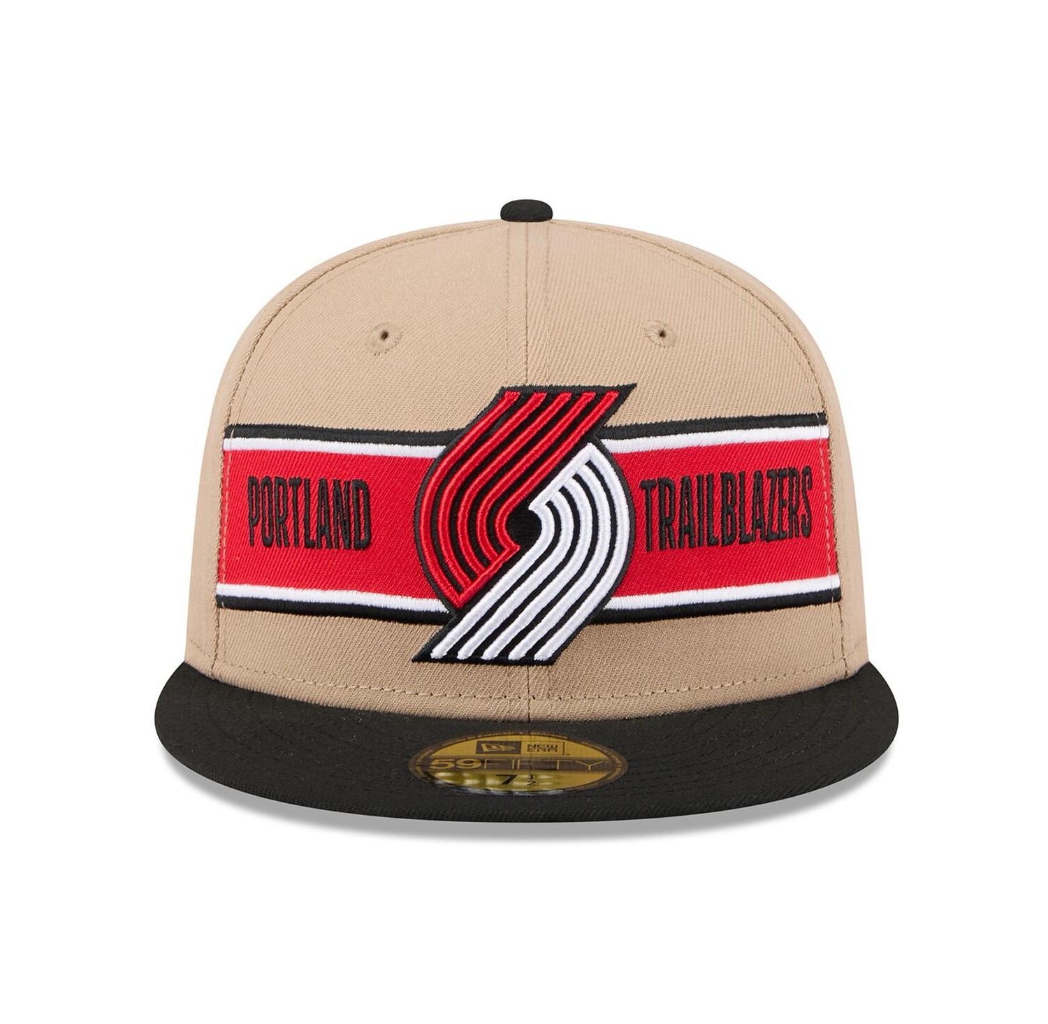 Men's Tan/Black Portland Trail Blazers 2024 NBA Draft 59FIFTY Fitted Hat