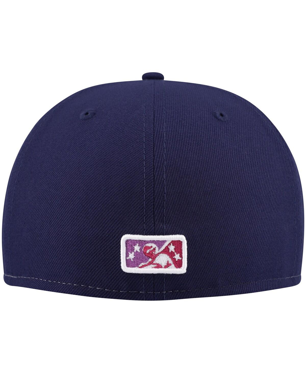 New Era Men'sRochester Red Wings Theme Night Lilac 59FIFTY Fitted Hat - Purple