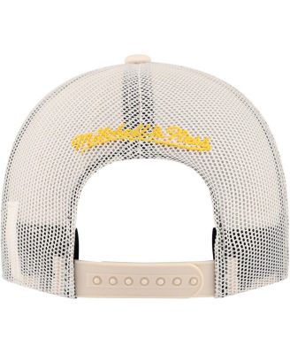 Men's Cream Pittsburgh Penguins Foam Front Trucker Adjustable Hat