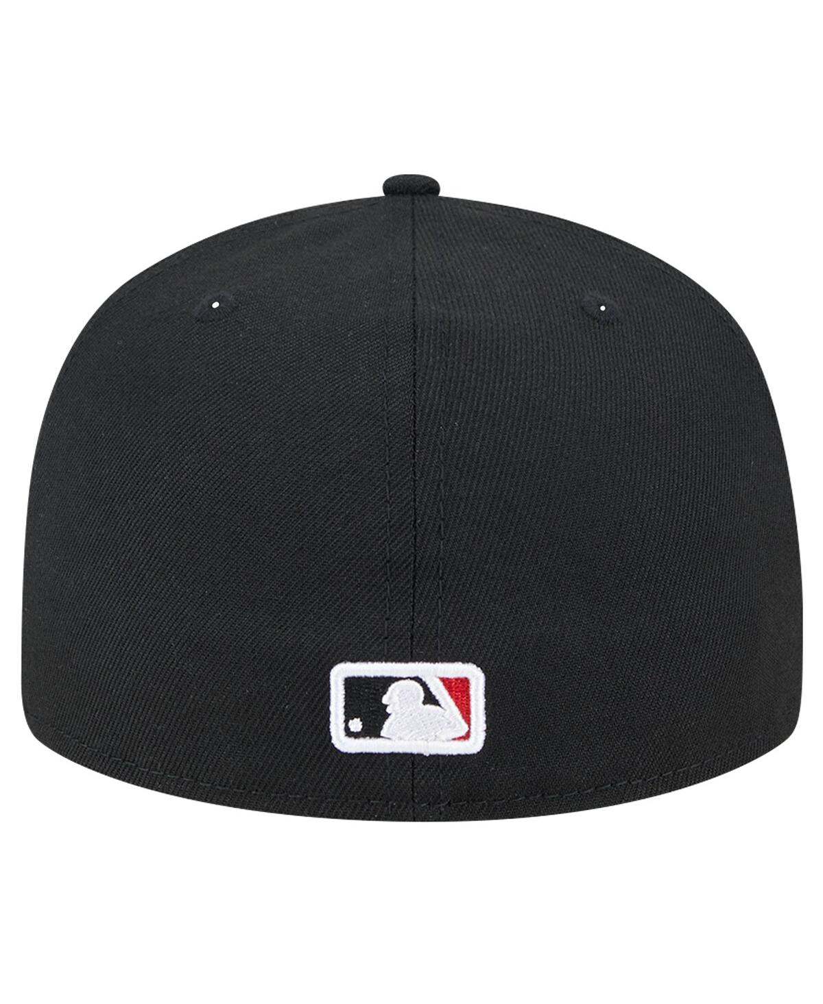 New Era Men'sSt. Louis Cardinals Checkered Undervisor 59FIFTY Fitted Hat - Black