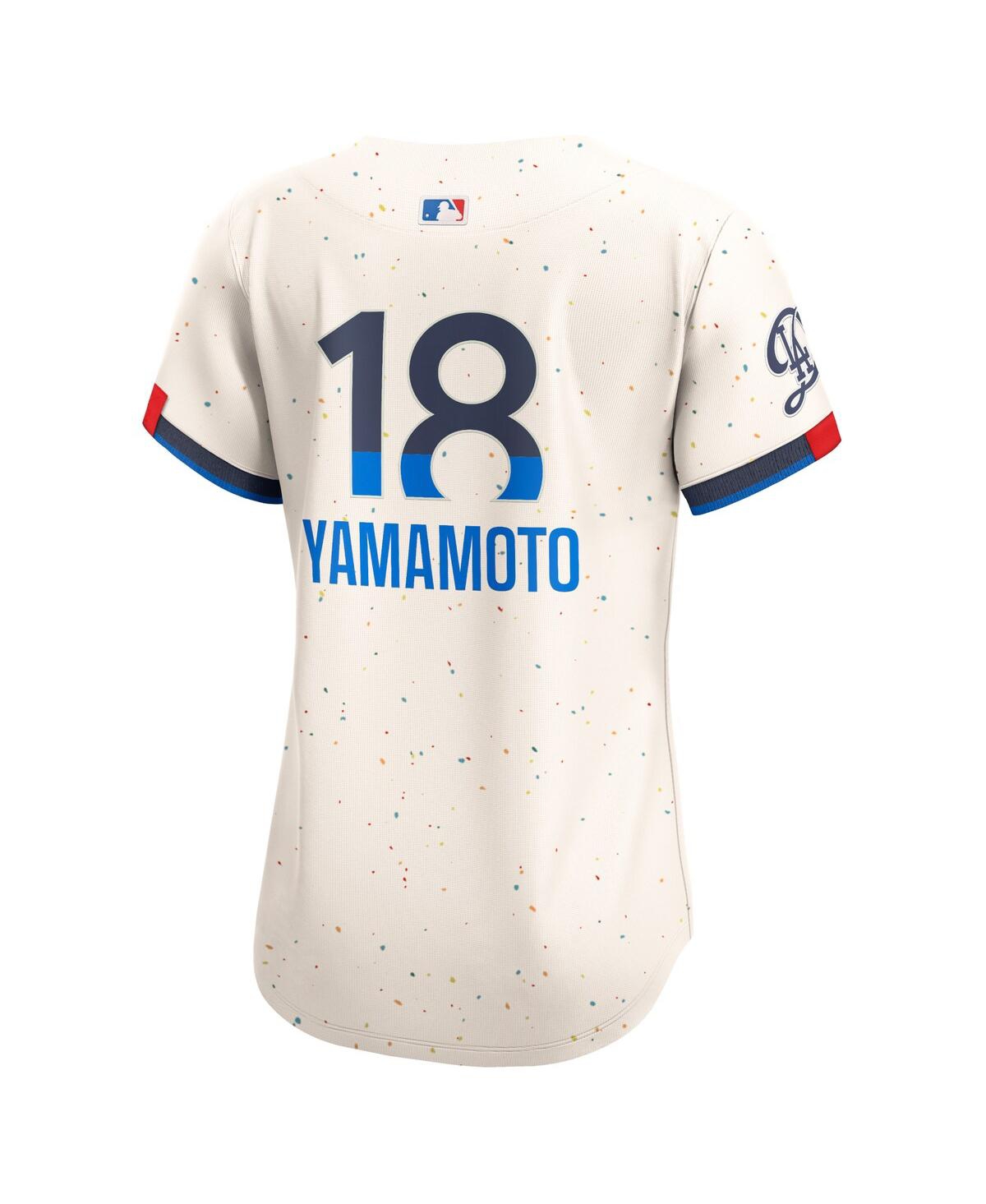 Nike Women's Yoshinobu YamamotoLos Angeles Dodgers 2024 City Connect Limited Player Jersey - Cream