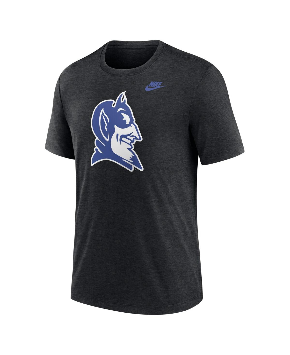 Nike Men'sDuke Blue Devils Blitz Evergreen Legacy Primary Tri-Blend T-Shirt - Heather Black