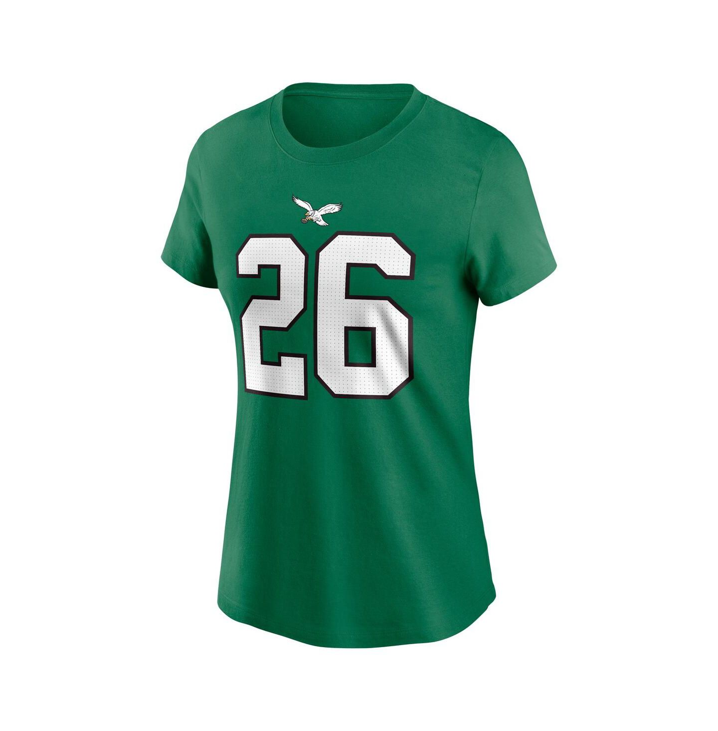 Женская футболка Nike Saquon Barkley Kelly Green Philadelphia Eagles Player Name & Number — фото 2