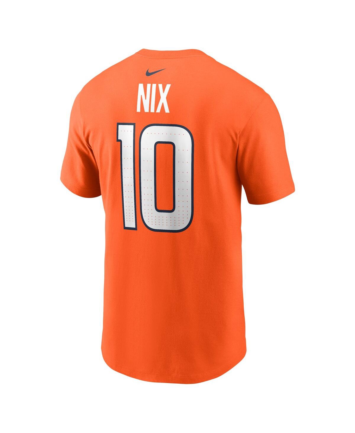 Nike Big Boys And Girls Bo Nix Orange Denver Broncos 2024 Nfl Draft Name Number T-shirt In Orange