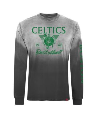 Men's and Women's Black Boston Celtics Mohave Sun-Dipped Long Sleeve T-Shirt