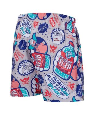Men's Natural the Simpsons Krusty Kologne Woven Shorts