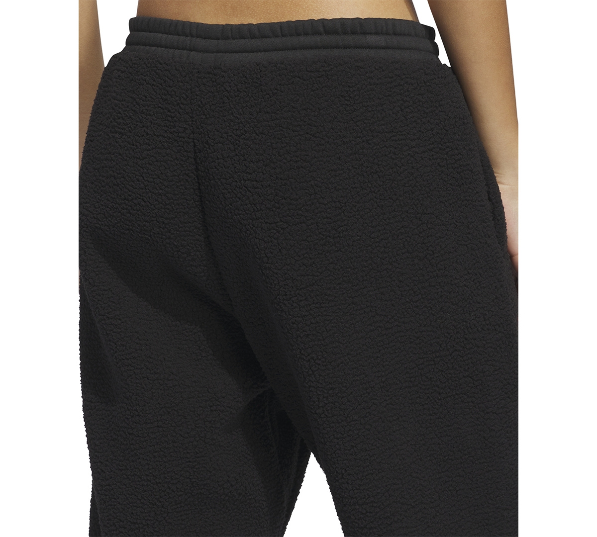 ADIDAS ORIGINALS WOMEN'S COZE SHERPA BARREL-LEG PANTS 