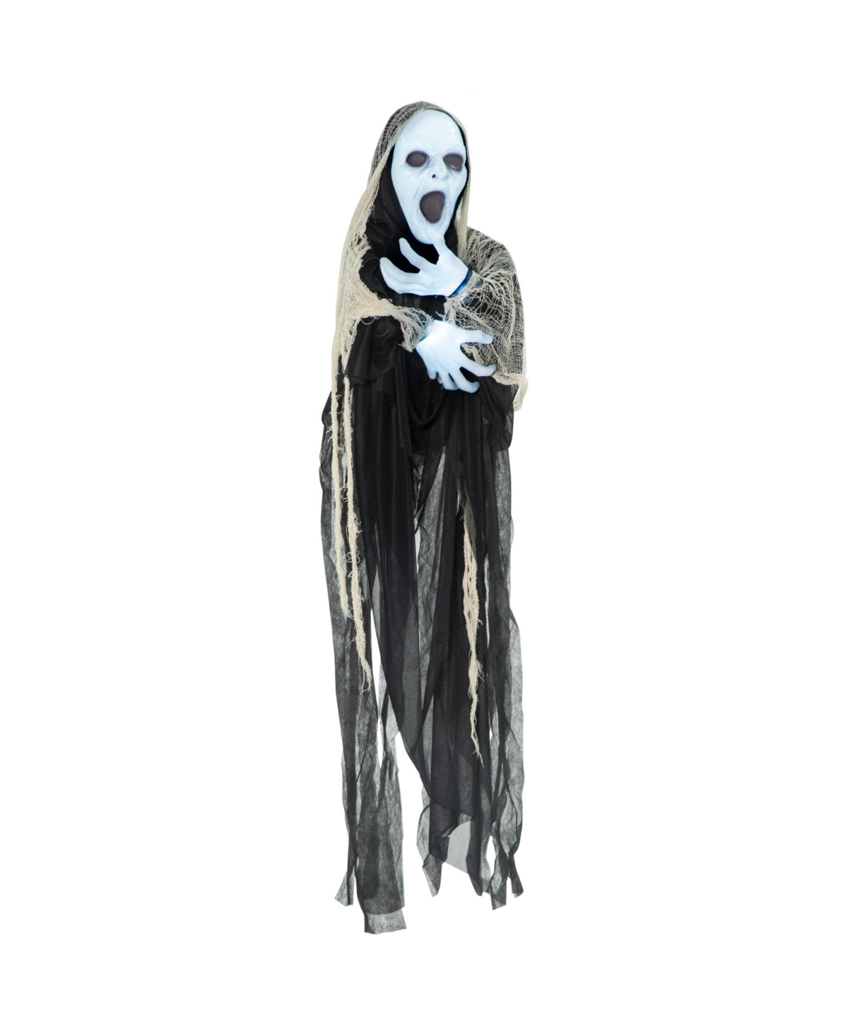 Outsunny Outdoor Halloween Decorations Female Ghost, Lighted Hanging Decoration