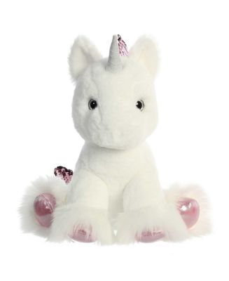 Aurora Small Clouds Unicorn Shimmers Colorful Plush Toy White 9" - Macy's