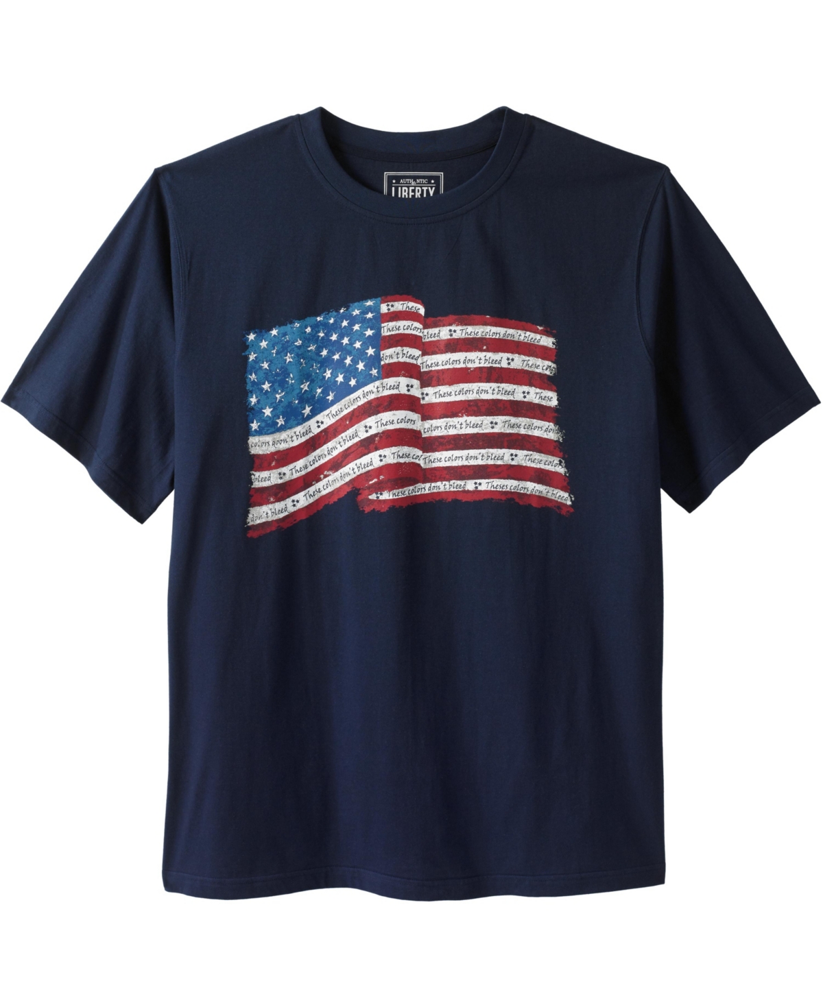 Big & Tall by KingSize Americana Screen Tee - Eagle flag