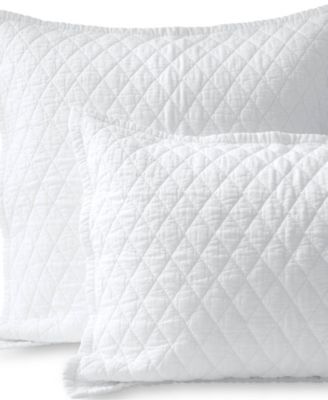 Solid Diamond Double Voile Pillow Sham