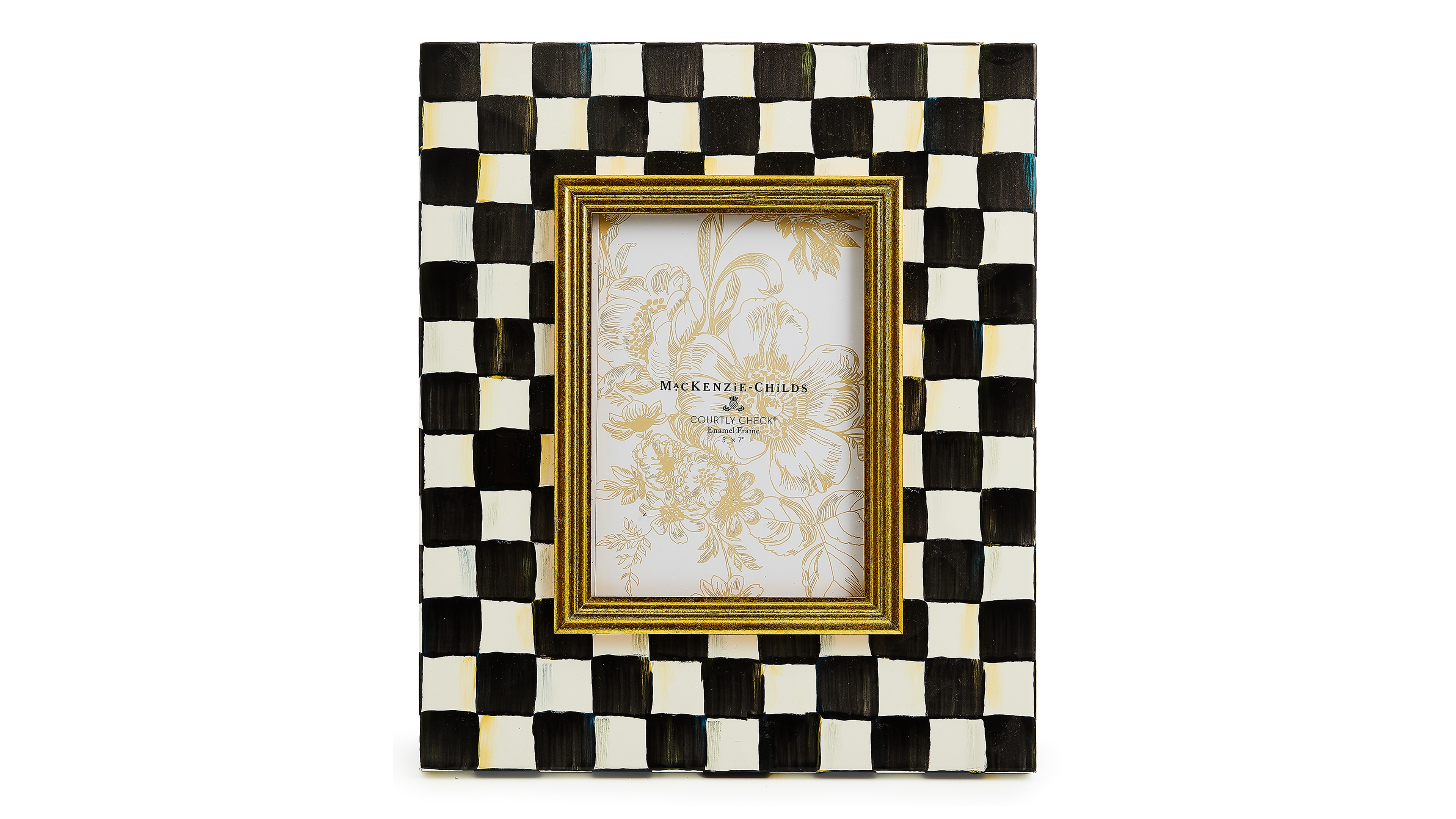 Mackenzie-Childs Courtly Check 5" x 7" Picture Frame