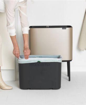 Bo Touch Top Trash Can, 9.5 Gallon