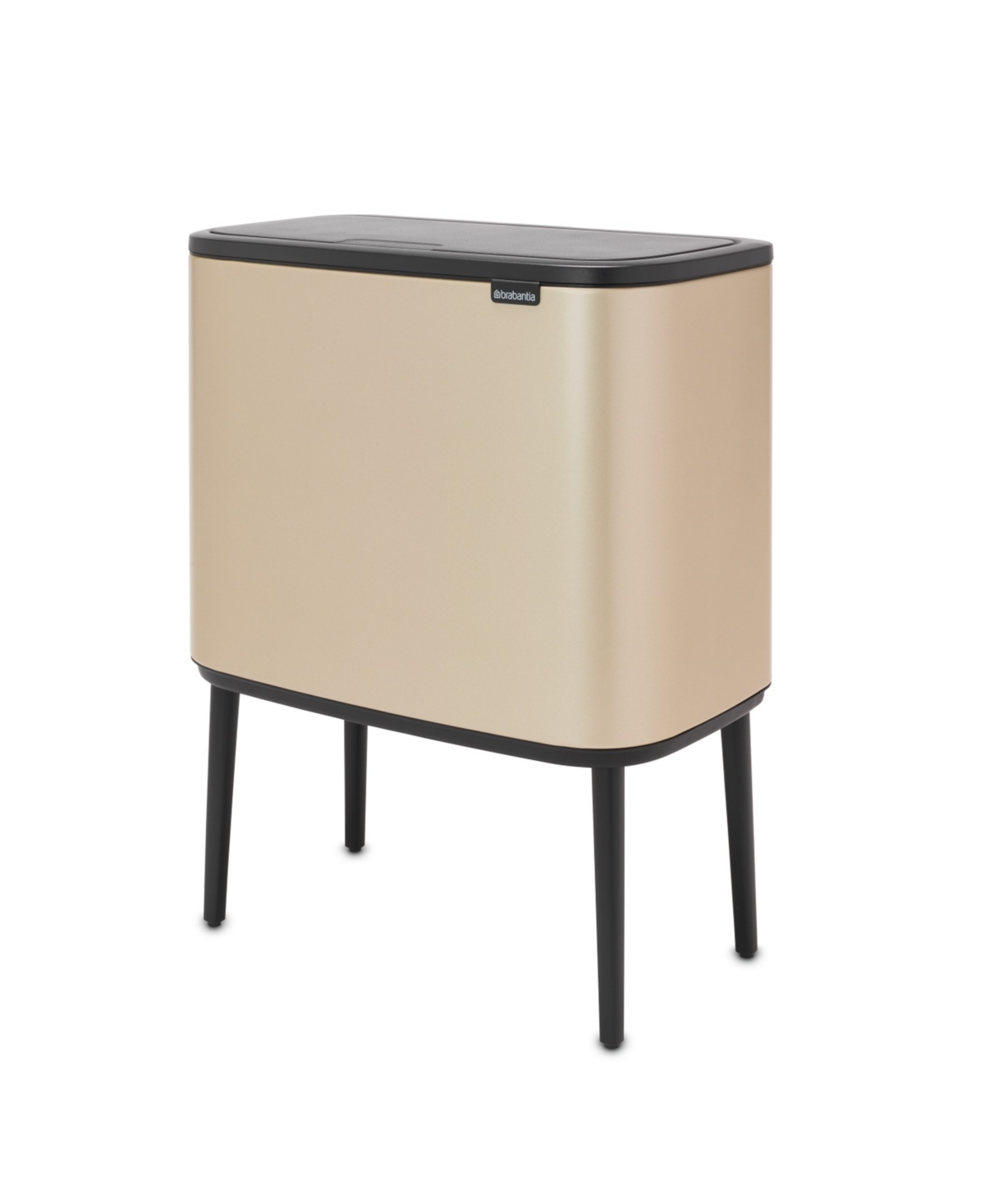 Brabantia Bo Touch Top Trash Can, 9.5 Gallon In Metallic Gold