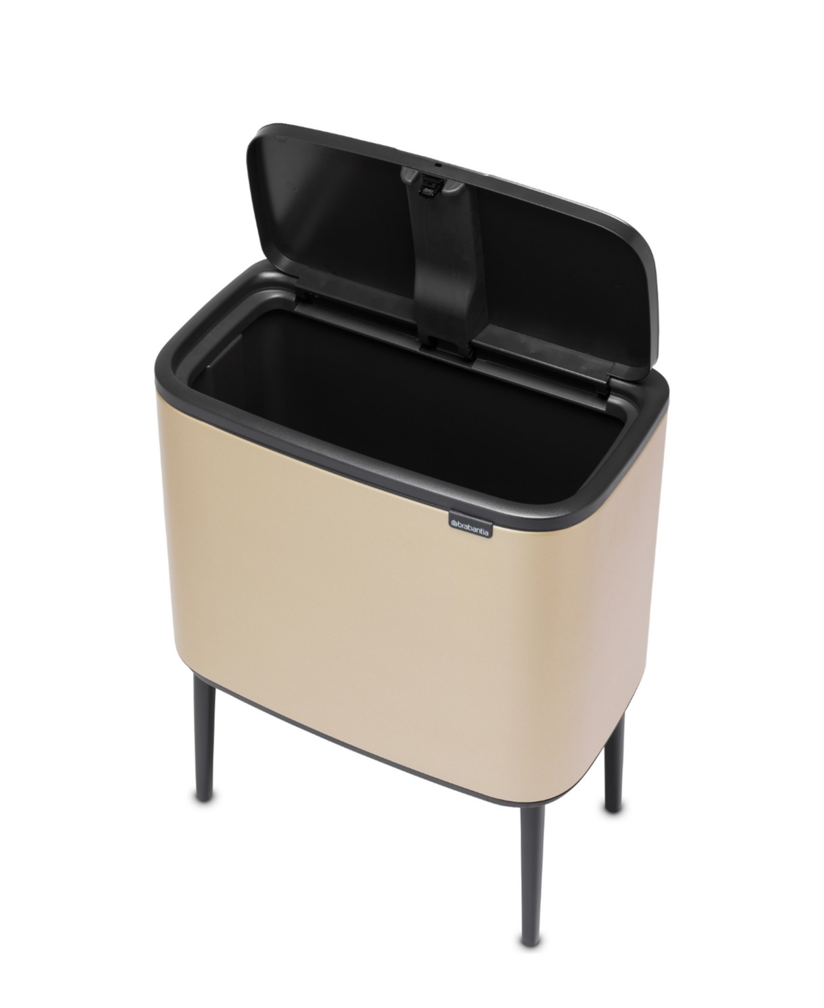 Brabantia Bo Touch Top Trash Can, 9.5 Gallon In Metallic Gold