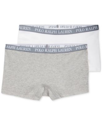Polo Ralph Lauren - Big Girls Stretch Cotton Boyshorts, 2 Pack