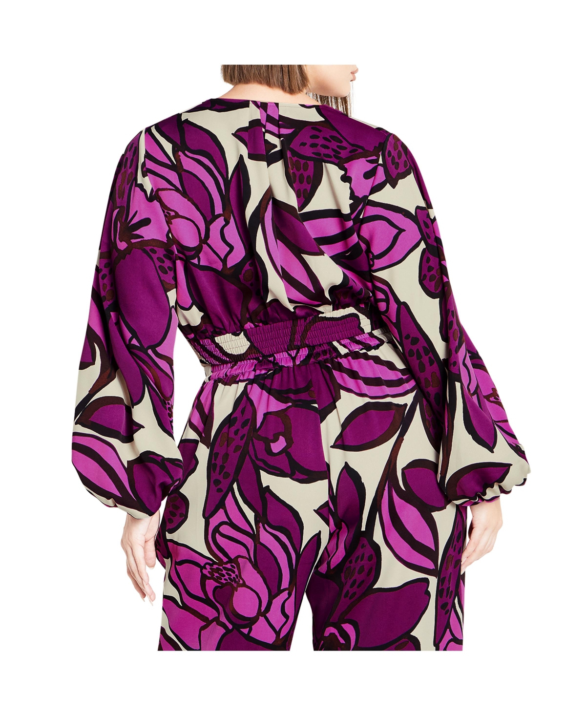 City Chic Women'sPrint Top - Fiesta