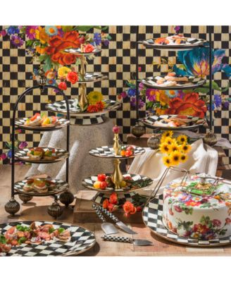 Iron & Brass Plate Stand - Small