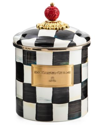 Mackenzie-Childs Courtly Check Small Canister - Macy's