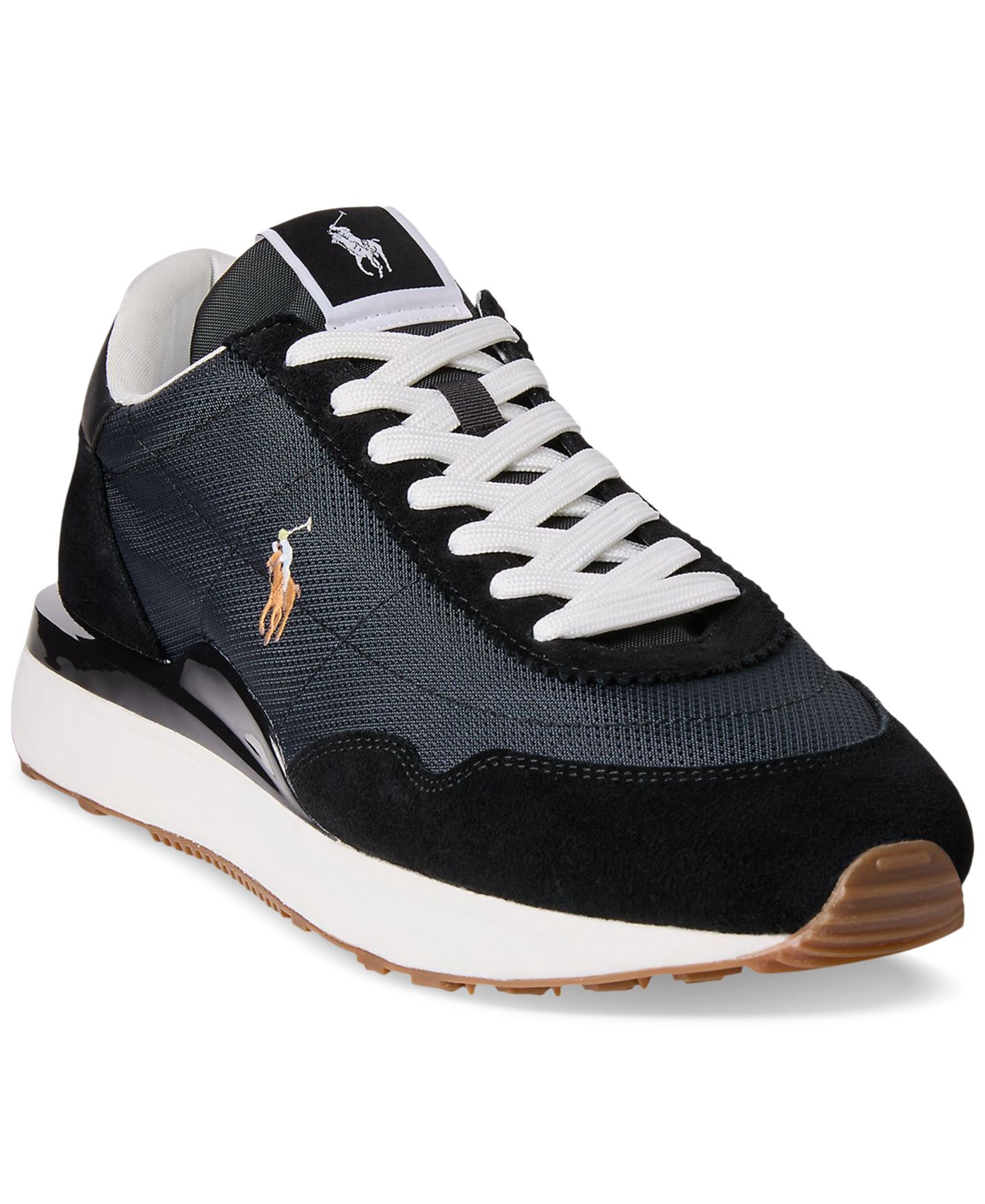 Мужские кроссовки Polo Ralph Lauren Train 89 Lace-Up, цвет: Чёрный / Разноцветный — фото 1