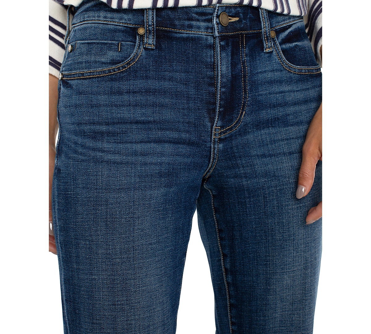 Liverpool Women's Marley Girlfriend Cuffed Jeans In Rushland