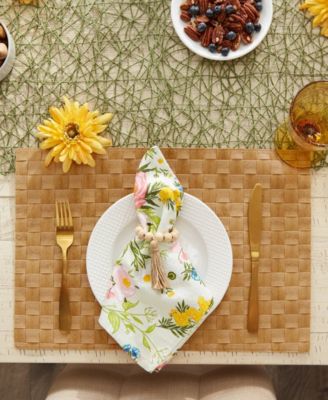 Basketweave Woven Placemat Set of 4
